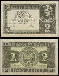 2 złote  26.02.1936, banknot bez oznaczenia seri