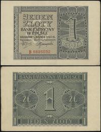 1 złoty 1.03.1940, seria B, numeracja 8895032, n