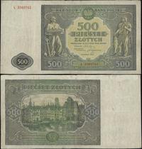 500 złotych 15.01.1946, seria L, numeracja 33697