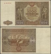 1.000 złotych 15.01.1946, seria C, numeracja 801