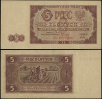 5 złotych 1.07.1948, seria BH, numeracja 5777271