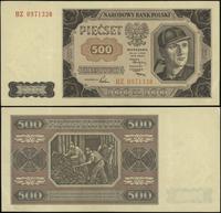 500 złotych 1.07.1948, seria BZ, numeracja 09713