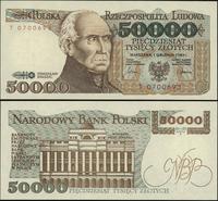 50 000 złotych 01.12.1989, seria T, wyśmienicie 
