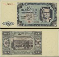 20 złotych 1.07.1948, seria HL, Miłczak 137f