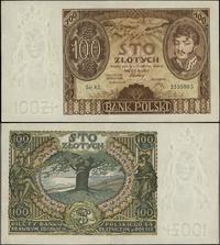100 złotych 2.06.1932, Ser. AS., prawy dolny róg