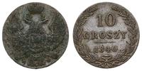10 groszy 1840, Warszawa, dość wyraźnie zachowan