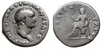 denar 69-70, Rzym, Aw: Popiersie w wieńcu laurow