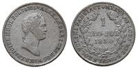 1 złoty 1830/FH, Warszawa, odmiana z kropką po Z