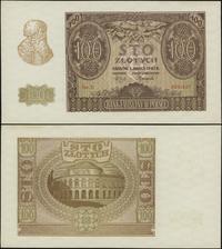 100 złotych 1.03.1940, seria E, dwa widoczne ugi