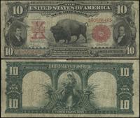 10 dolarów 1901, czerwona pieczęć, podpisy: Lyon