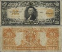 20 dolarów 1922, żółta pieczęć, podpisy: Speelma