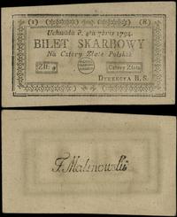 4 złote polskie 4.09.1794, seria I-R, Miłczak A1
