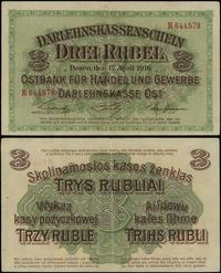 3 ruble 17.04.1916, Poznań, seria R, Miłczak P4b