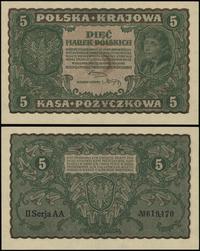 5 marek polskich 23.08.1919, seria II-AA, No 619