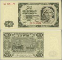 50 złotych  1.07.1948, seria EL 7007130, piękne,