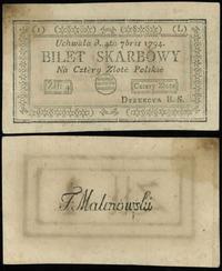 4 złote polskie 4.09.1794, seria I-L, lewy górny