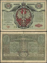 50 marek polskich 9.12.1916, seria A, numeracja 