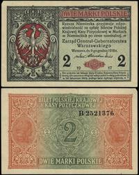 2 marki polskie 9.12.1916, seria B numeracja 252