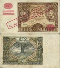 100 złotych 9.11.1934, Ser. BW., numeracja 91146