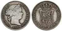 40 centymów (Céntimos) 1866, Madryt, Calicó 327
