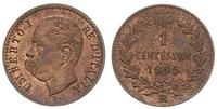 1 centym (centesimo) 1895 / R, Rzym, pięknie zac