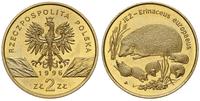 2 złote 1996, Warszawa, Jeż, nordic-gold, Parchi