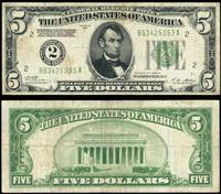 5 dolarów 1928 A, zielona pieczęć, seria B 53425