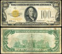 100 dolarów 1928, żółta pieczęć, seria A 0116626