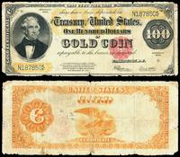100 dolarów 1922, czerwona pieczęć, seria N 1878