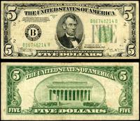5 dolarów 1934 B, zielona pieczęć, seria B867482
