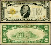 10 dolarów 1928, żółta pieczęć, seria A15774225 