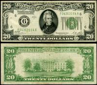 20 dolarów 1928 A, zielona pieczęć, seria F 0436