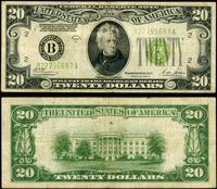 20 dolarów 1928 B, zielona pieczęć, seria B27795
