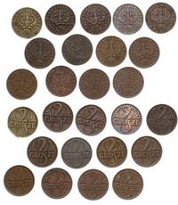lot: 13x 2 grosze 1923-1939, w zestawie monety 2