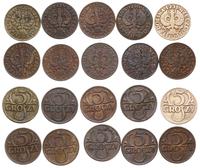 lot: 10x 5 groszy 1923-1939, w zestawie monety 5