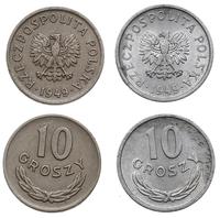 lot: 2x 10 groszy 1949, zestaw 2 szt monet o nom