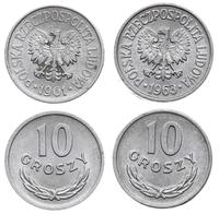 lot: 2x 10 groszy 1961, 1963, zestaw 2 szt monet