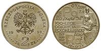 2 złote 1998, 100- Lecie Odkrycia Polonu i Radu,
