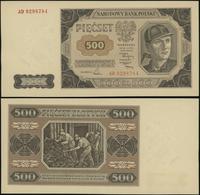 500 złotych 1.07.1948, seria AD 0298784, bez zła