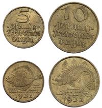 5 i 10 fenigów 1932, razem 2 sztuki