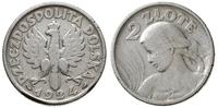 2 złote 1924, Paryż, Kobieta z kłosami, moneta c