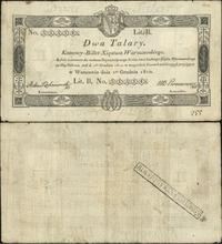 2 talary 1.12.1810, podpis komisarza "Antoni Koc