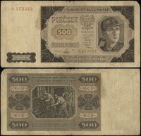500 złotych 1.07.1948, Seria A, ekstremalnie rza