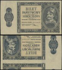 1 złoty 1.10.1938, obustronny druk strony główne