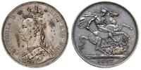 korona 1887, srebro 28.20g, patyna, Spink 3921