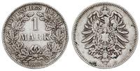 1 marka 1880 / H, Darmstadt, rzadka, nakład 163.