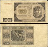 500 złotych 1.07.1948, seria C 237361, bardzo rz
