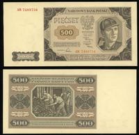 500 złotych 1.07.1948, seria AM 7489756, delikat