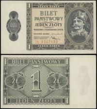 1 złoty 01.10.1938, Seria IŁ, banknot po delikat