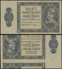 1 złoty 01.10.1938, obustronny druk strony główn